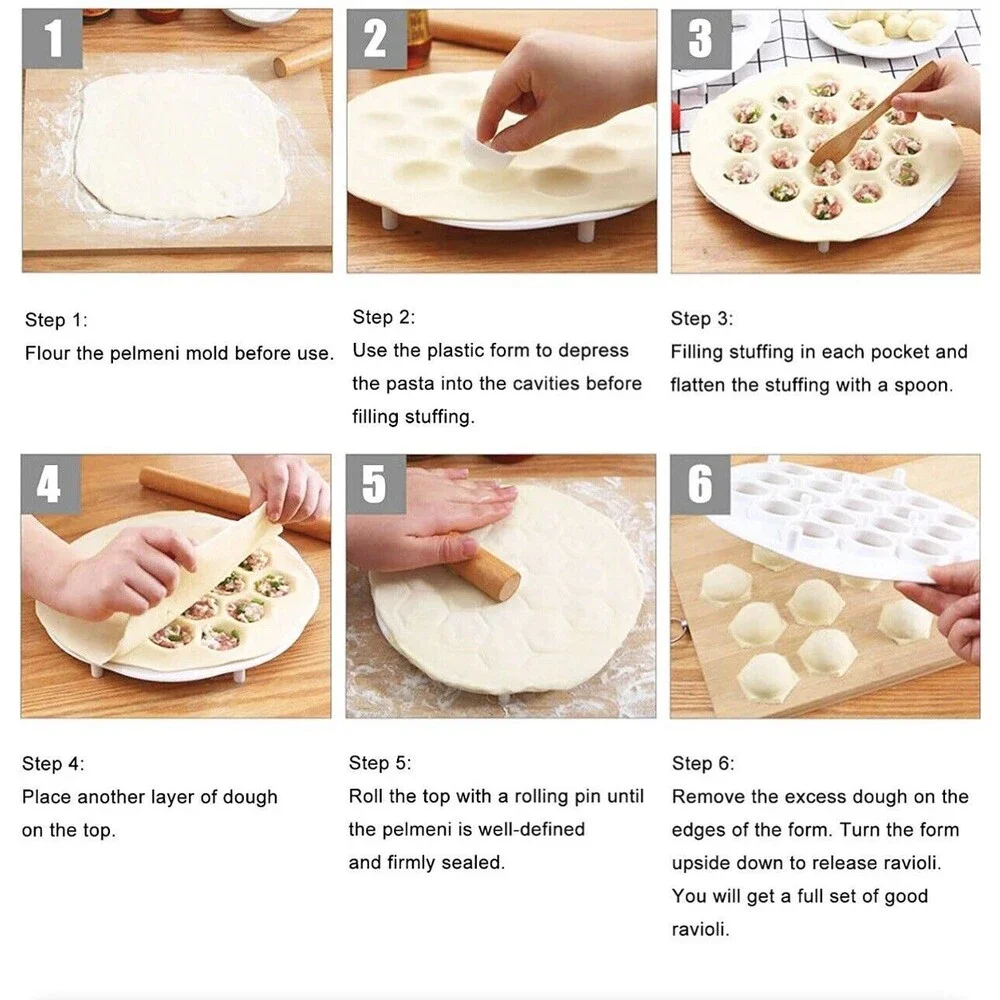 Dumpling/Ravioli Dough Maker/Press Mould‎ (19 Holes)-NEW